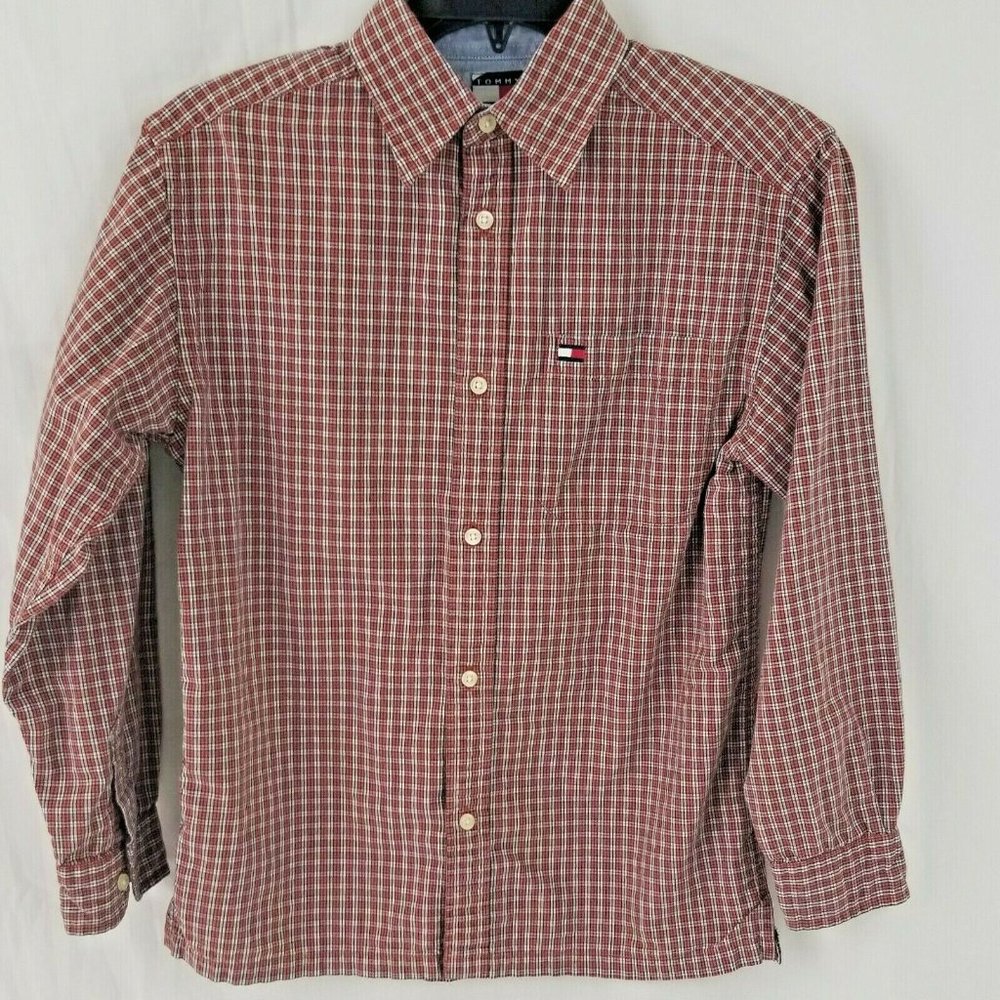 Tommy Hilfiger Sz M Boys Shirt M10 - Picture 1 of 6